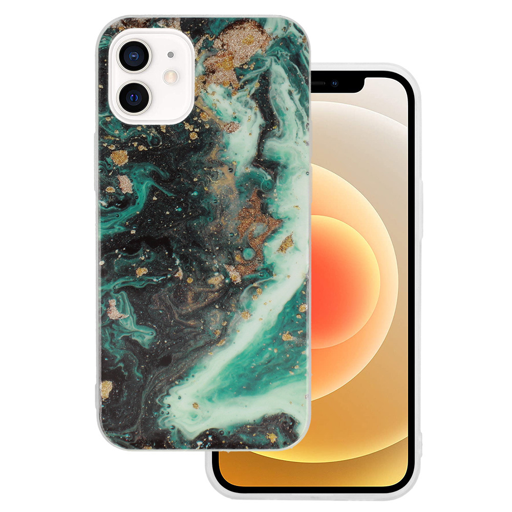 Marble Glitter Case for Iphone 12 Mini Design 4