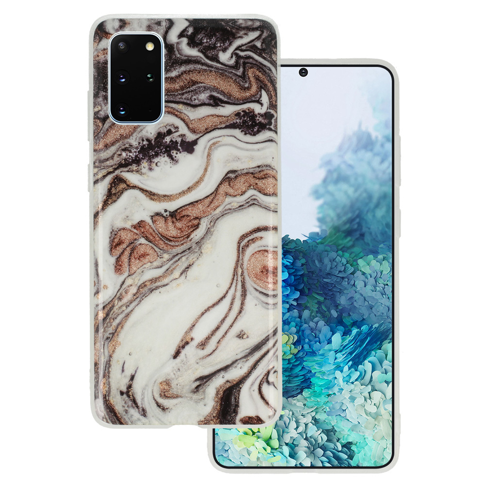 Marble Glitter Case for Samsung Galaxy S20 Plus Design 1