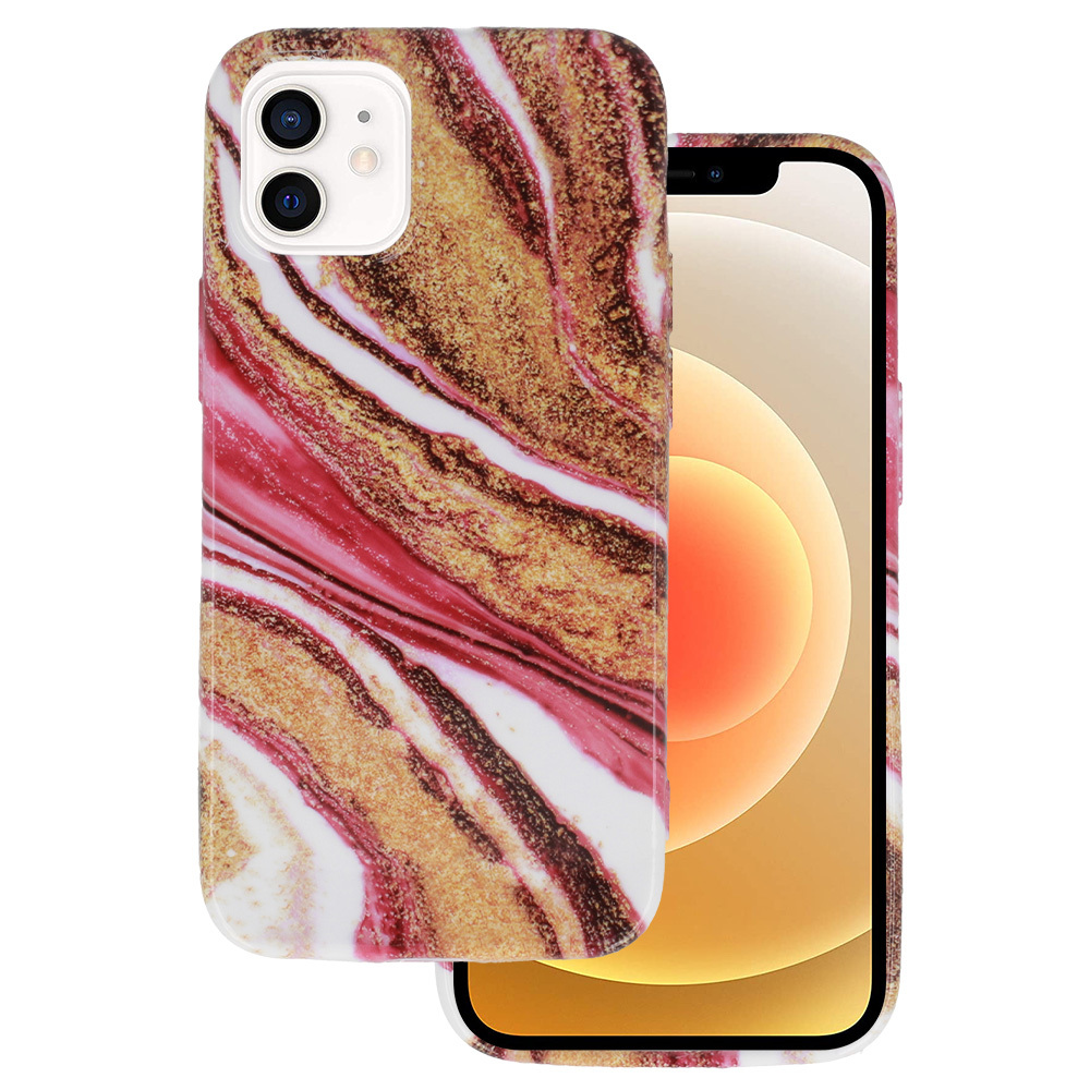 Marble Silicone for Iphone 12 Mini Design 8