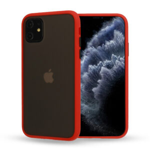 Vennus Color Button Bumper for Samsung Galaxy A20S Red