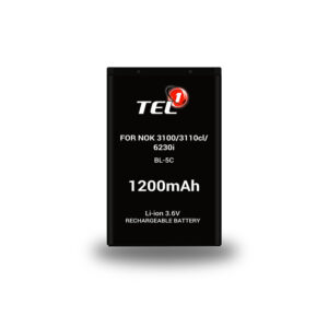 Tel1 Battery for Nokia 3100/3110CL/6230I (BL-5C) 1200mAh Li-ion