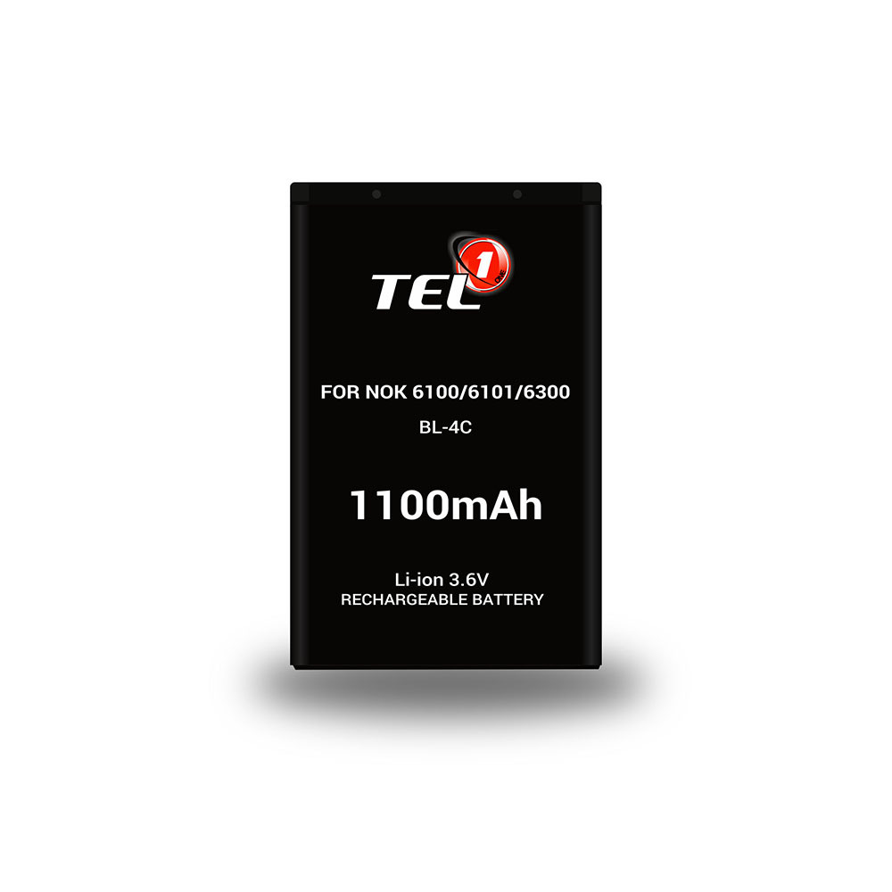 Tel1 Battery for Nokia 6100/6101/6300 (BL-4C) 1100mAh Li-ion