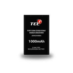 Tel1 Battery for Samsung E250/X200/X680/C300/E900 (AB463446BA) 1000mAh Li-ion