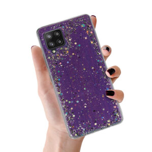 Brilliant Clear Case for Samsung Galaxy A42 5G Purple