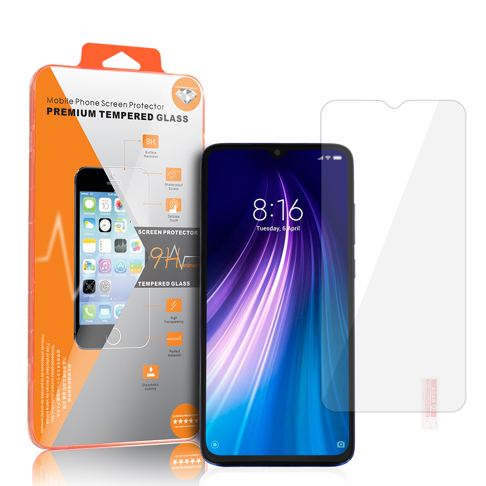 Tempered Glass Orange for XIAOMI REDMI NOTE 8 PRO