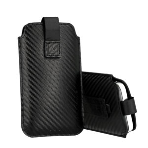 Vennus CARBON Case (Size 17) for Iphone 15/15 Pro/16/16 Pro/Samsung A54 5G/S23 FE/S24/S24 Plus/S25/S25 Plus BLACK