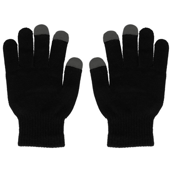 Gloves for touch screens design 1 BLACK