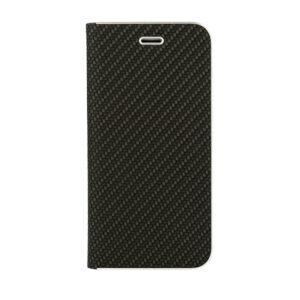 Vennus Book CARBON Case with frame for Iphone 11 Pro black