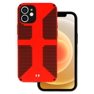 TEL PROTECT Grip Case for Iphone 12 Red