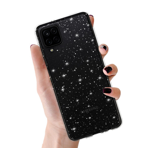 Crystal Glitter Case for Samsung Galaxy A12 Silver