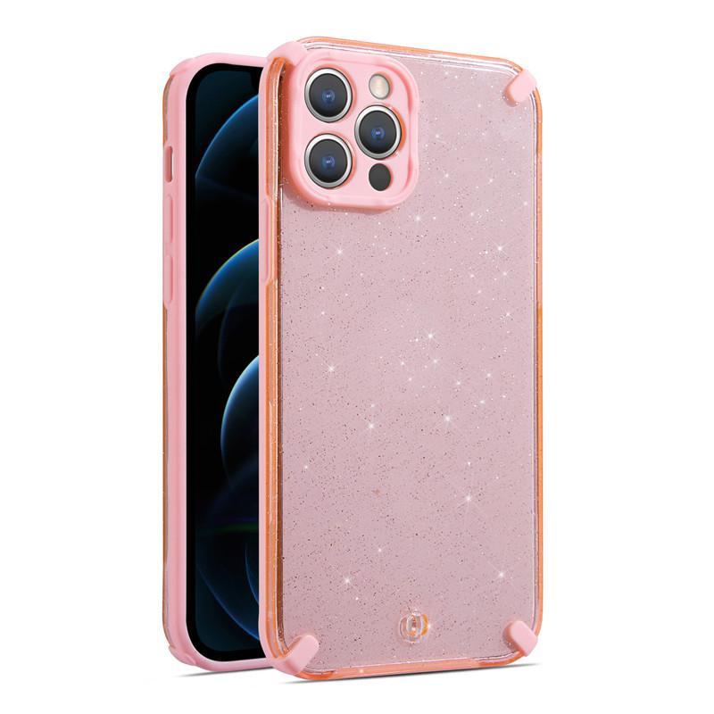 Armor Glitter Case for Iphone 12 Pro pink
