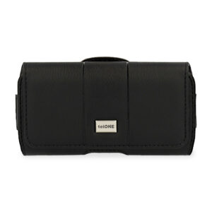 Telone MAX Belt Holster (SIZE 13) for Iphone 7/8/11 Pro/12 Mini/13 Mini/SE 2020/SE 2022/X/XS black, leather (140x70x14 mm)