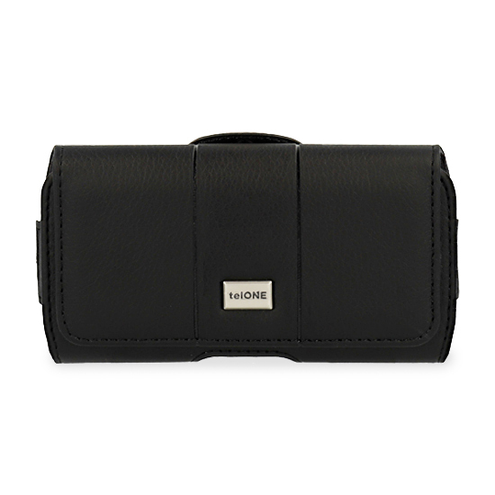 Telone MAX Belt Holster (SIZE 16) for Iphone 13/13 Pro/14/14 Pro/15/15 Pro/16/16 Pro/Samsung S23/S24 black, leather (145x75x14 mm)