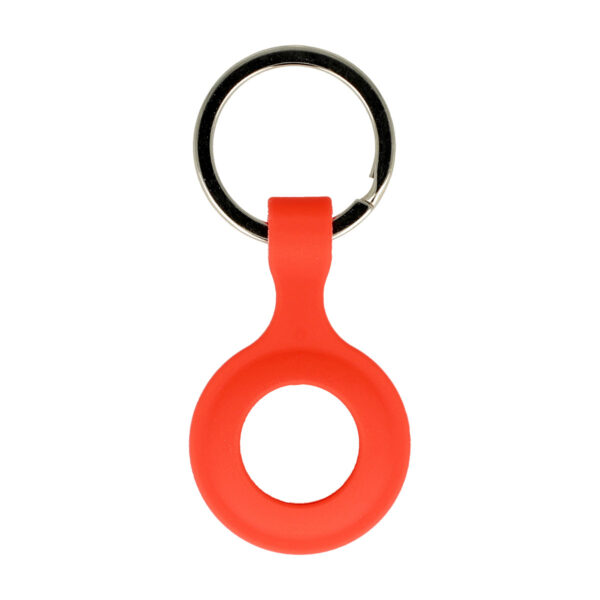 Silicone key ring for Airtag orange