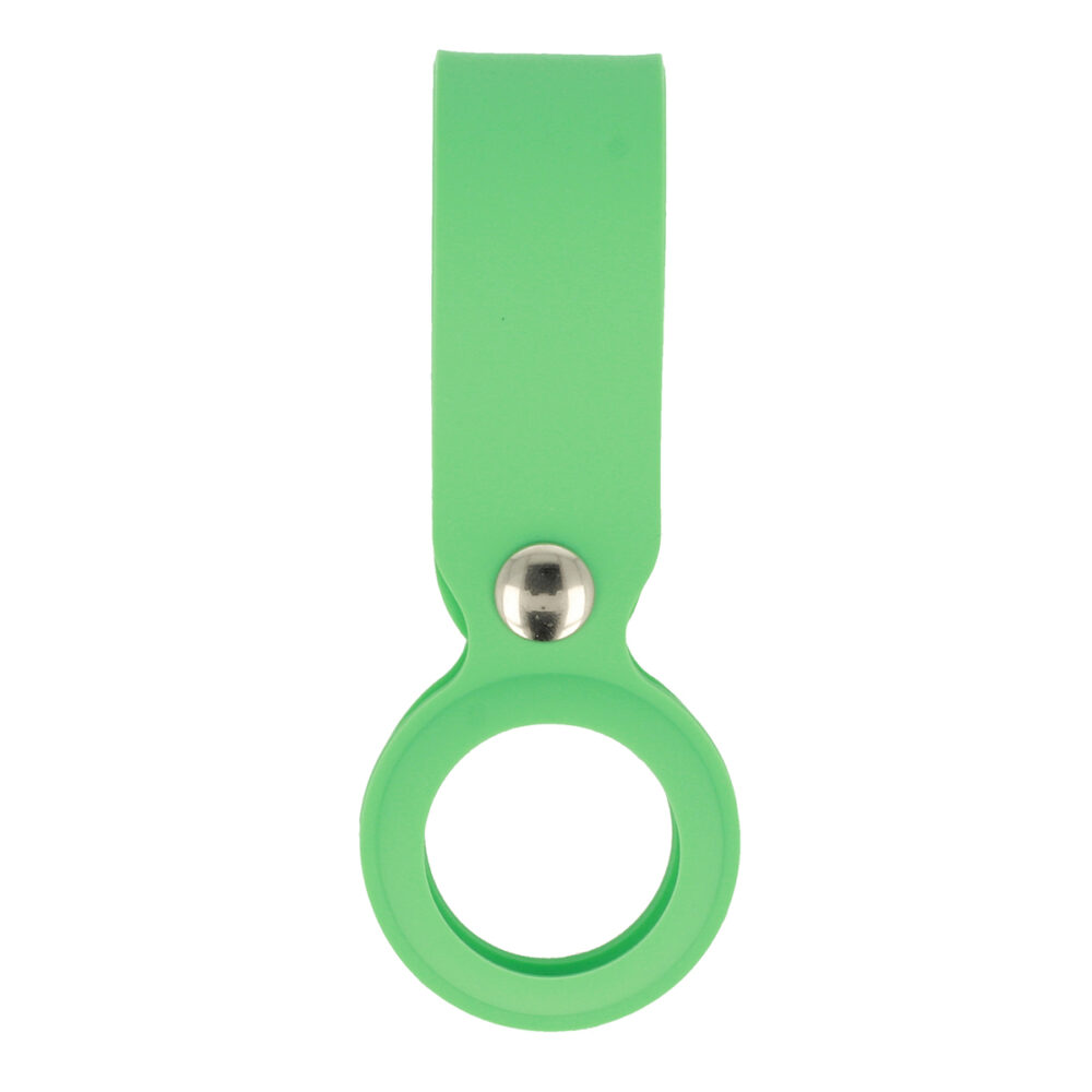 Silicone loop for Airtag green