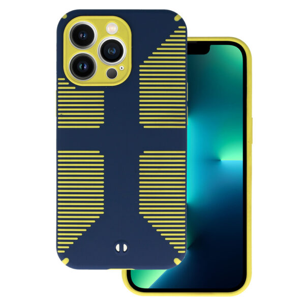 TEL PROTECT Grip Case for Iphone 13 Pro Max Navy