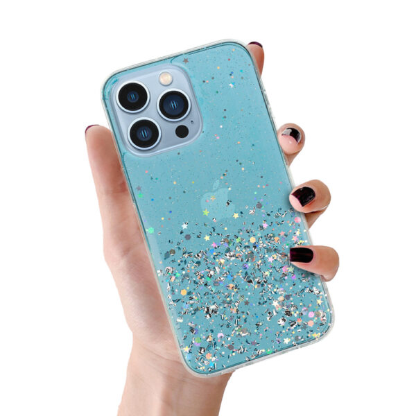 Brilliant Clear Case for Iphone 13 Pro Blue