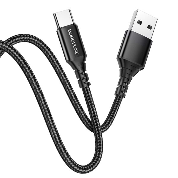 Borofone Cable BX54 Ultra Bright - USB to Type C - 3A 1 metre black