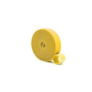 Cables organizer velcro roll 1 metre yellow