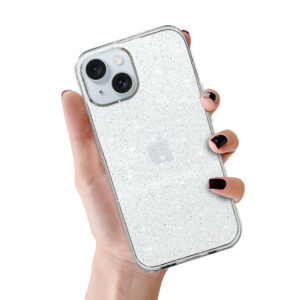 Crystal Glitter Case for Iphone 13 Mini Silver