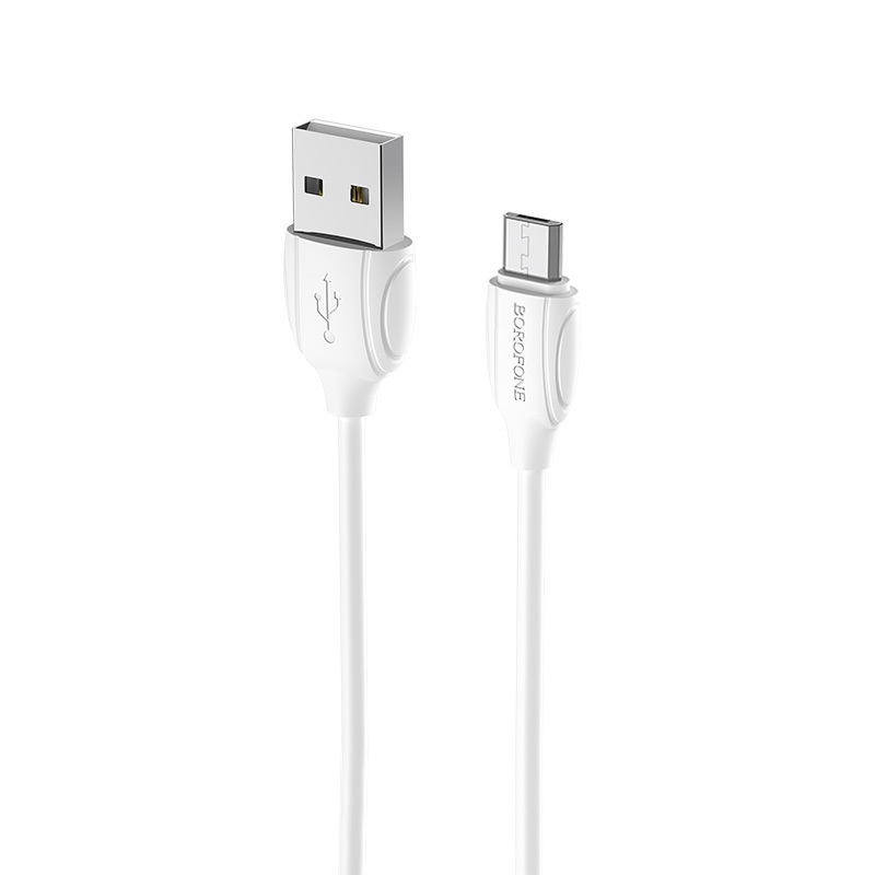 Borofone Cable BX19 Benefit - USB to Micro USB - 2,4A 1 metre white