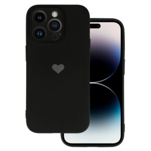 Vennus Silicone Heart Case for Iphone 13 Pro design 1 black