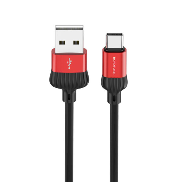 Borofone Cable BX28 Dignity - USB to Typ C - 2,4A 1 metre red
