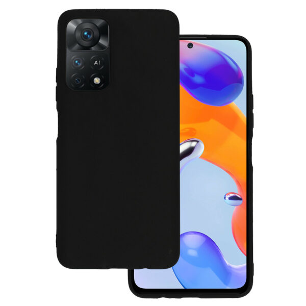 Back Case MATT for Xiaomi Redmi Note 11 5G/Poco M4 Pro 5G Black
