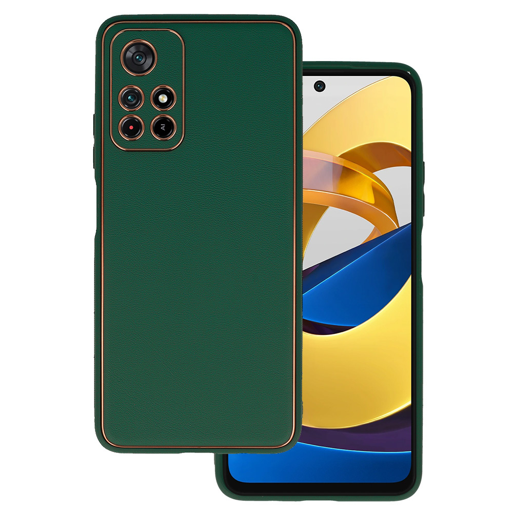 TEL PROTECT Luxury Case for Xiaomi Redmi Note 11 5G/Note 11S 5G/Poco M4 Pro 5G Dark green