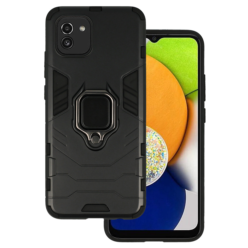 Ring Armor Case for Samsung Galaxy A03 Black