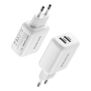 Wall charger Dux Ducis C10 - 2xUSB - 12W 2,4A white
