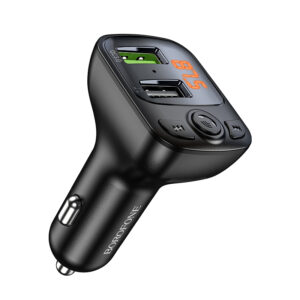 Borofone Transmitter FM BC41 Eminency MP3, Bluetooth - 2xUSB - QC 3.0 18W black