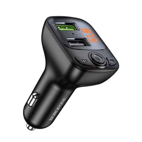 Borofone Transmitter FM BC41 Eminency MP3, Bluetooth - 2xUSB - QC 3.0 18W black