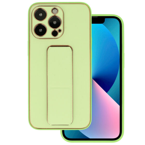 TEL PROTECT Leather Luxury Stand Case for Iphone 11 Pro Mint