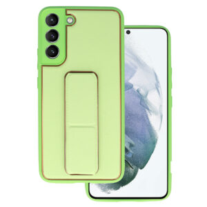 TEL PROTECT Leather Luxury Stand Case for Samsung Galaxy S22 Plus Mint