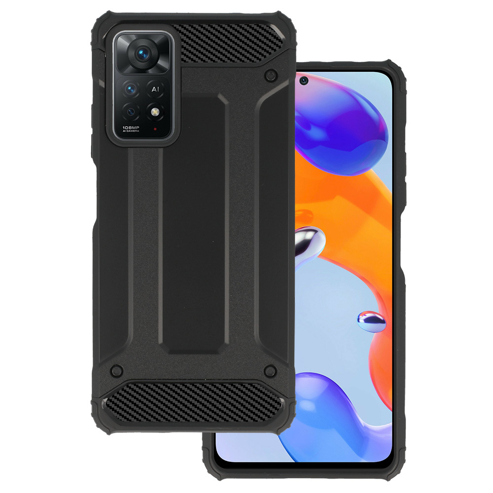 Armor Carbon Case for Xiaomi Redmi Note 11 Pro/Note 11 Pro 5G Black