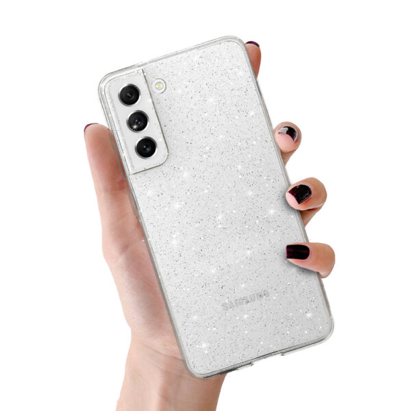 Crystal Glitter Case for Samsung Galaxy S21 FE Silver