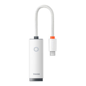 Baseus Adapter Lite Series - Typ C to RJ45 - 100 Mbps (WKQX000202) white