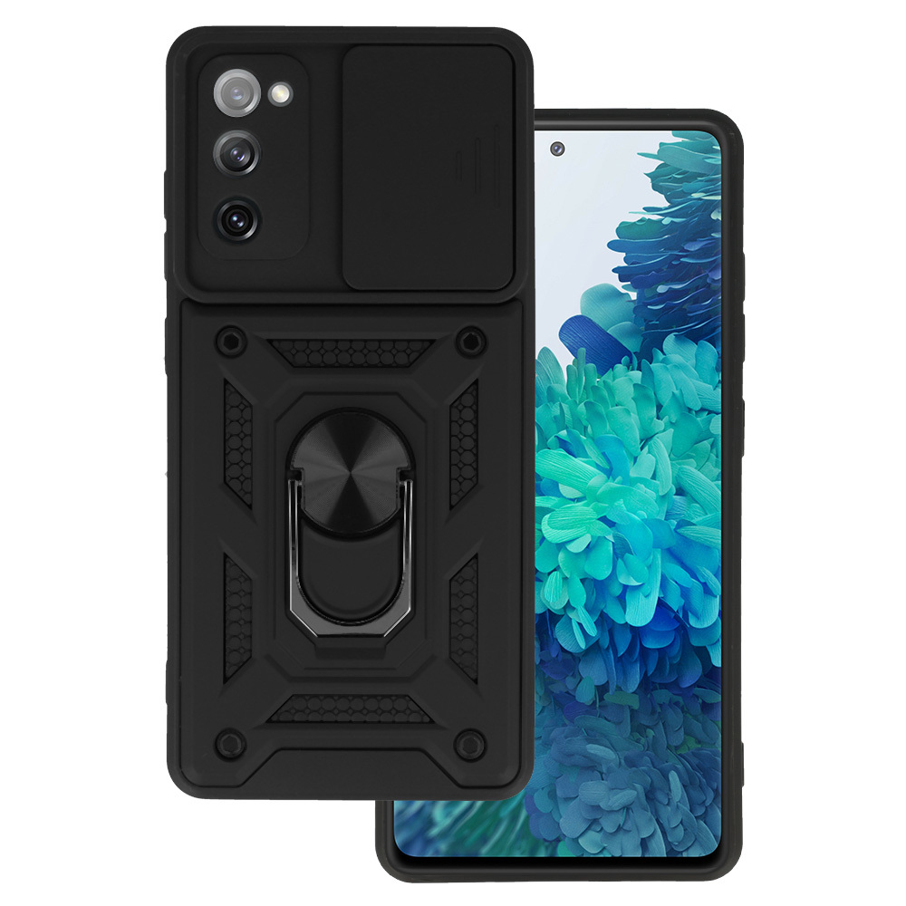 Slide Camera Armor Case for Samsung Galaxy S20 FE/Lite Black