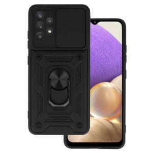 Slide Camera Armor Case for Samsung Galaxy A32 4G Black