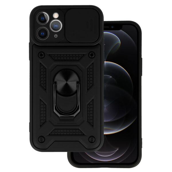 Slide Camera Armor Case for Iphone 11 Pro Max Black