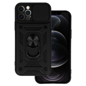 Slide Camera Armor Case for Iphone 12 Pro Black