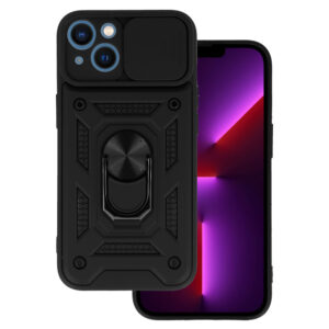 Slide Camera Armor Case for Iphone 13 Black