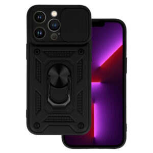 Slide Camera Armor Case for Iphone 13 Pro Black