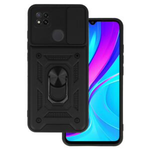 Slide Camera Armor Case for Xiaomi Redmi 9C Black