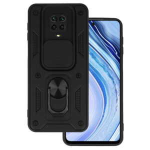 Slide Camera Armor Case for Xiaomi Redmi Note 9S/Note 9 Pro Black
