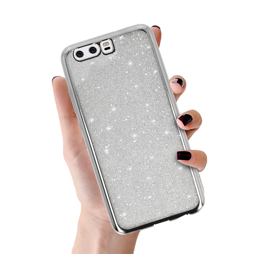Elektro Glitter Case for HUAWEI P10 SILVER