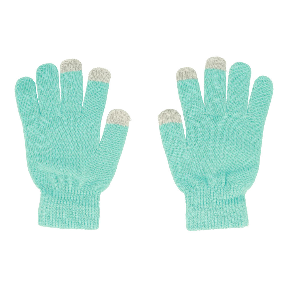 Gloves for touch screens design 1 LIGHT BLUE