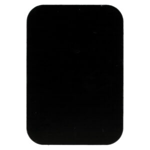Metal plate for magnet holders - rectangular 45x65mm black