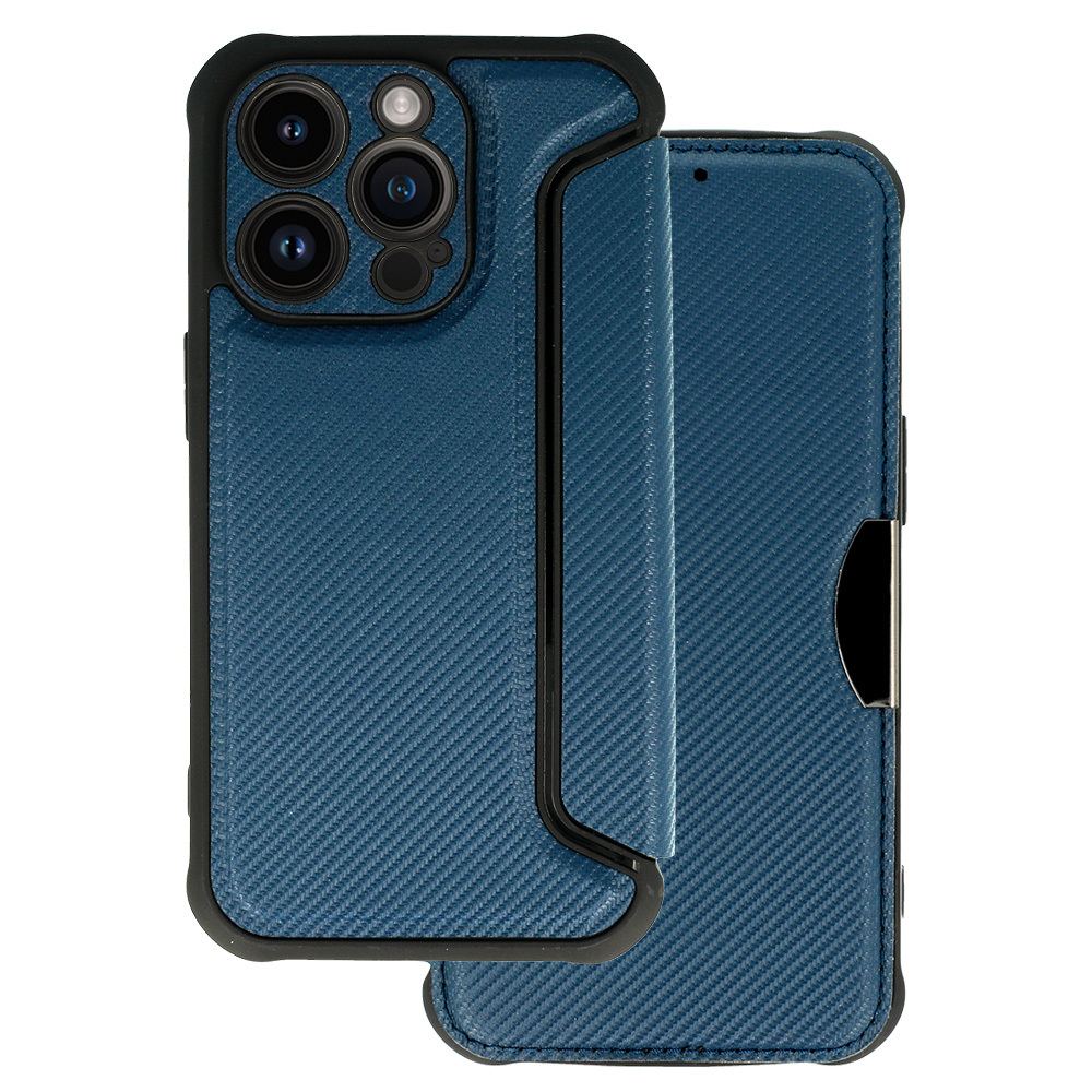 Razor Carbon Book Case for Iphone 14 Pro Max navy